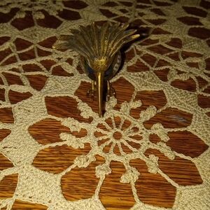 Gold Bird Figurine Home Accent